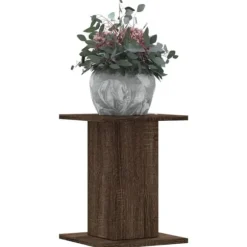 Växtställ 2-pack - Hållbart konstruerat trä | Färg: Brun | Storlek: 30x30x40 cm