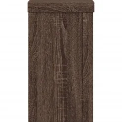 Växtställ 2-pack i konstruerat trä - Stabilt och stilrent | Färg: Brun | Storlek: 10x10x18 cm