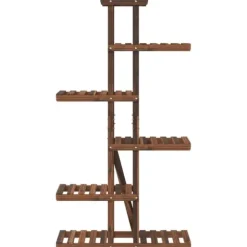 Växtställ 75x25x140,5 cm massivt granträ