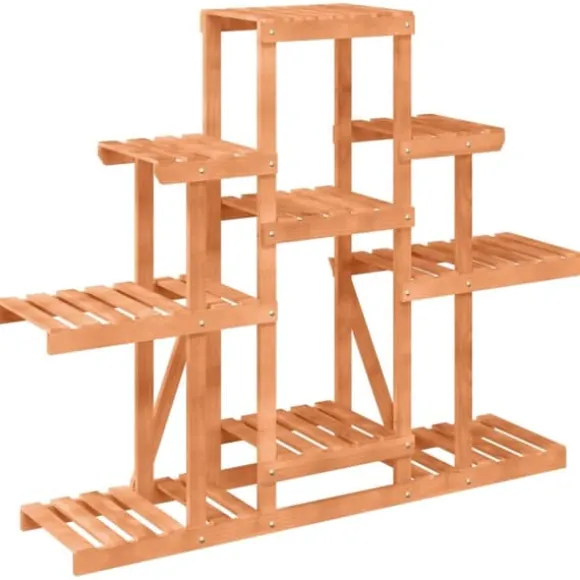 Växtställ 110x25x96 cm massivt granträ - Blomställ - Växtställ - Home & Living