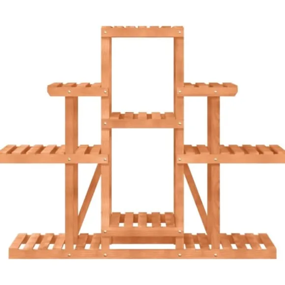 Växtställ 110x25x96 cm massivt granträ - Blomställ - Växtställ - Home & Living