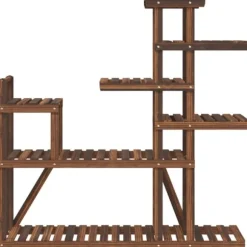 Växtställ 110x25x111 cm massivt granträ