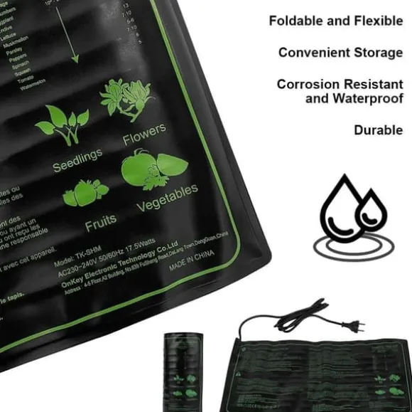 Växtvärmedyna för plantor Växthusväxt Frögroning Förökning Kloning Startdyna Vattentät Växtvärmedyna