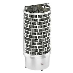 White Steel Rund Baspaket 132 cm Djup, Diameter 460 cm