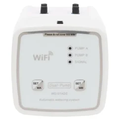 WIFI Intelligent Trädgårdsbevattningstimer Droppbevattningskit Bevattningssystem 100‑240VDubbelpump EU-kontakt