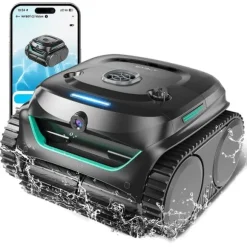 ​WYBOT C2 Vision Robotic Pool Cleaner - Smart Vision Navigation - 180min Runtime - 8 Cleaning Modes - For Pools up to 180㎡