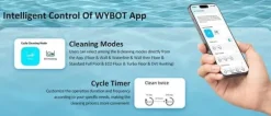 ​WYBOT C2 Vision Robotic Pool Cleaner - Smart Vision Navigation - 180min Runtime - 8 Cleaning Modes - For Pools up to 180㎡