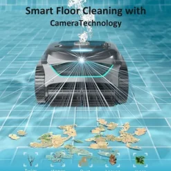 ​WYBOT C2 Vision Robotic Pool Cleaner - Smart Vision Navigation - 180min Runtime - 8 Cleaning Modes - For Pools up to 180㎡