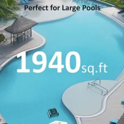 ​WYBOT C2 Vision Robotic Pool Cleaner - Smart Vision Navigation - 180min Runtime - 8 Cleaning Modes - For Pools up to 180㎡