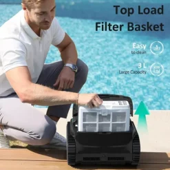 ​WYBOT C2 Vision Robotic Pool Cleaner - Smart Vision Navigation - 180min Runtime - 8 Cleaning Modes - For Pools up to 180㎡