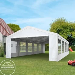 5x8 m partytält TOOLPORT marquee PE 350 N vit