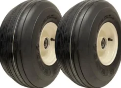 15x6.00-6 Multi Rib gräsklipparhjul 6ply P508 fälg och lock 25 mm lager (uppsättning om 2)