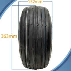 15x6.00-6 Multi Rib gräsklipparhjul 6ply P508 fälg och lock 25 mm lager (uppsättning om 2)