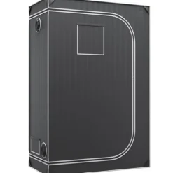 2x4 odlingstält, 48'' x 24'' x 72'', högreflekterande 2000D Mylar med fönster, verktygsväska och golvbricka för inomhusodling.