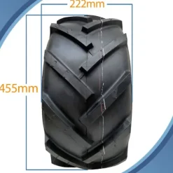 18x9.50-8 Open center, klyftade, rotovator, lug industriella anläggningsdäck - set om 2