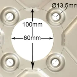 20x10.00-8 4ply gräsklippardäck för gräsklippare, turf, fyra dubbar, 100 mm PCD-fälg - set om 2.