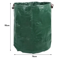 4x Trädgårdsavfallspåsar med stor kapacitet 272 L