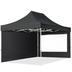 3x4,5m snabbtält paviljong Stål svart