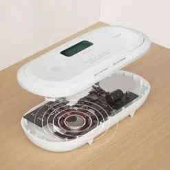 X-Sense Ansluten Kolfiberdetektor, Push-notiser i realtid via X-Sense Hemsäkerhetsapp, Batteri