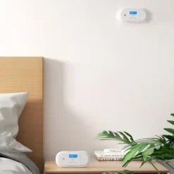 X-Sense Ansluten Kolfiberdetektor, Push-notiser i realtid via X-Sense Hemsäkerhetsapp, Batteri