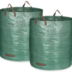 XXL hopfällbar trädgårdsväska - Robust och praktisk - 2 delar - Grön