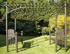 XXL rosenbåge med 2 bänkar 185 x 230 x 310 cm