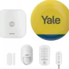 Yale Zestaw startowy inteligentnego alarmu 6 elementów - Centralka, Syrena, Klawiatura, Pilot, Czujnik ruchu, Czujnik okno/drzwi