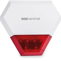 Ytterligare trådbunden utomhussiren KitAlarm - SCS SENTINEL - Räckvidd 80m - Ljud- och ljusvarning