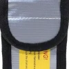 Yunique - Säkerhetsväska för Lipo-batterier, 1 st, flamskyddsmedel och anti-explosionsmaterial, mått 64X50x95 mm - Skyddsfodral för RC