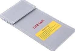 Yunique - Säkerhetsväska för RC-batterier | Lipo anti-explosionsskyddsfodral | Brandbeständig laddningsväska, storlek 100x200mm