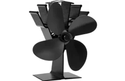 Zephyr 4-bladig kaminfläkt, termoelektrisk, tyst, effektiv, för alla eldstäder