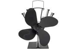 Zephyr 4-bladig kaminfläkt, termoelektrisk, tyst, effektiv, för alla eldstäder